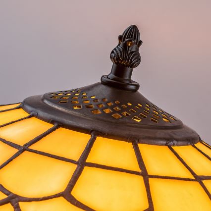 Brilagi - lampadaire Tiffany en vitrail MARGARET 2xE27/60W/230V
