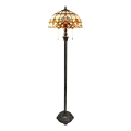 Brilagi - Lampadaire Tiffany en vitrail MIRABELLA 2xE27/60W/230V