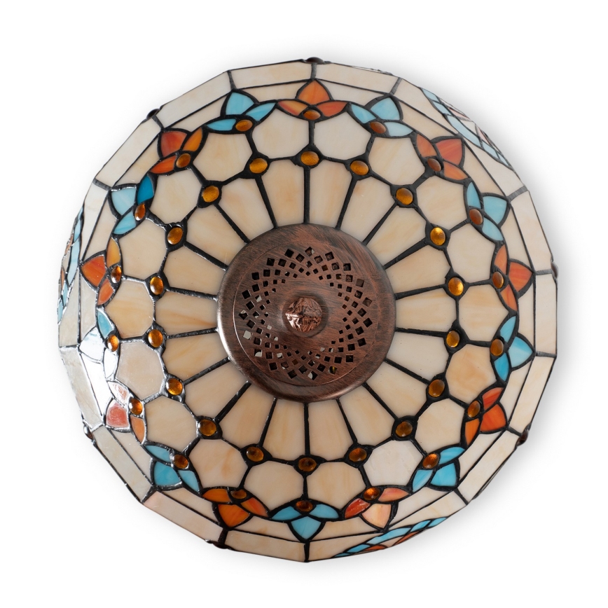 Brilagi - Lampadaire Tiffany en vitrail MIRABELLA 2xE27/60W/230V
