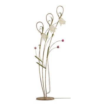 BRILAGI - Lampadaire TULIPANO 3xE14/40W/230V doré/patiné