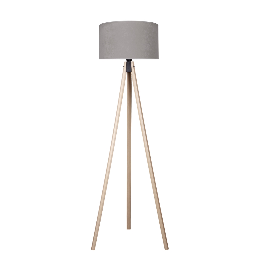 Brilagi - Lampadaire VELVET 1xE27/60W/230V beige/gris