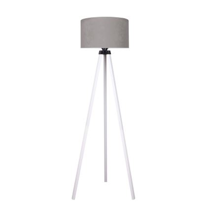 Brilagi - Lampadaire VELVET 1xE27/60W/230V blanc/gris