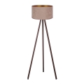 Brilagi - Lampadaire VELVET 1xE27/60W/230V marron/beige