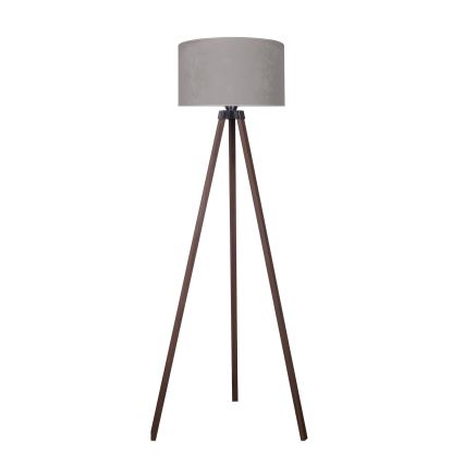 Brilagi - Lampadaire VELVET 1xE27/60W/230V marron/gris