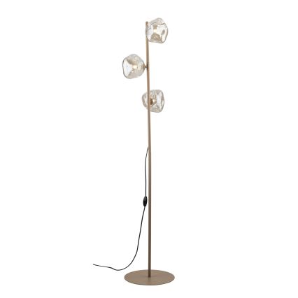 Brilagi - Lampadaire VULCANO 3xG9/8W/230V beige/beige fumé