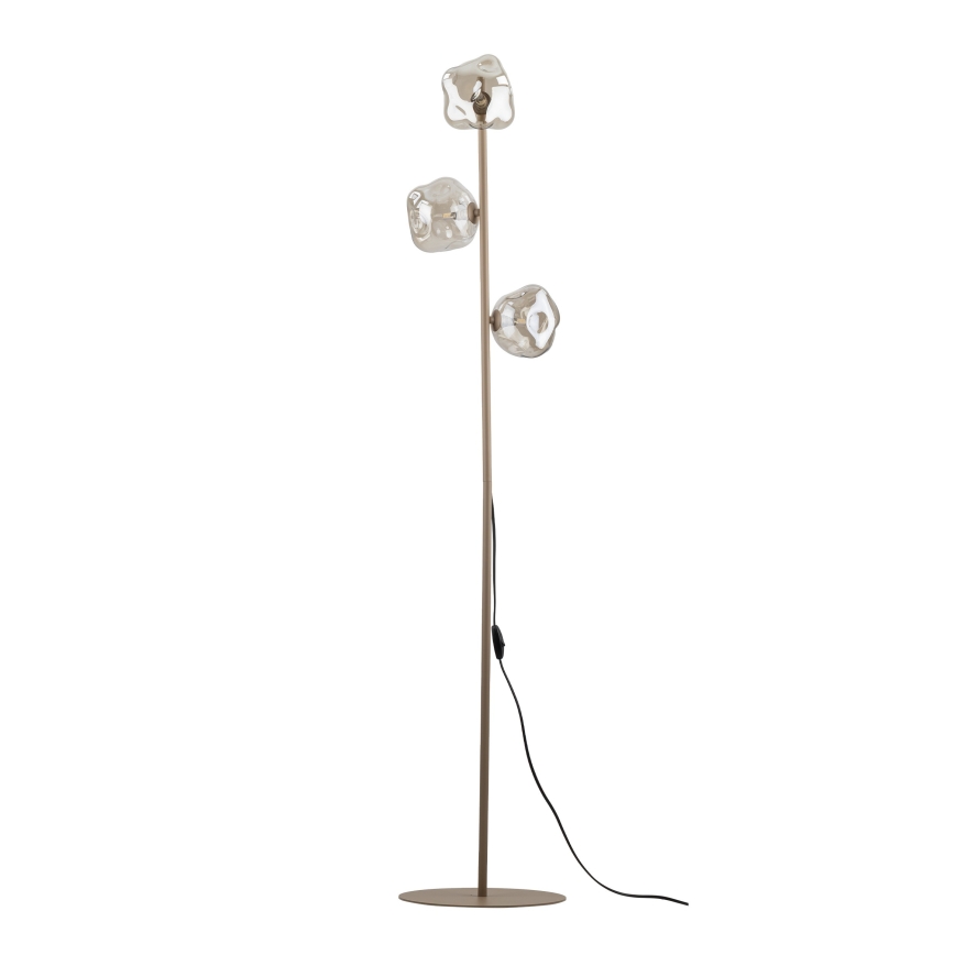 Brilagi - Lampadaire VULCANO 3xG9/8W/230V beige/beige fumé