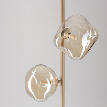 Brilagi - Lampadaire VULCANO 3xG9/8W/230V beige/beige fumé