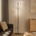Brilagi - Lampadaire VULCANO 3xG9/8W/230V bronze/beige fumé