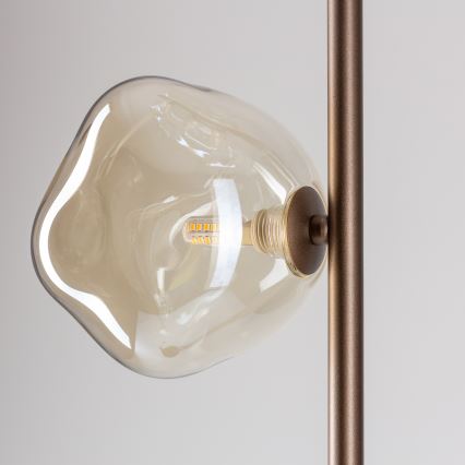 Brilagi - Lampadaire VULCANO 3xG9/8W/230V bronze/beige fumé