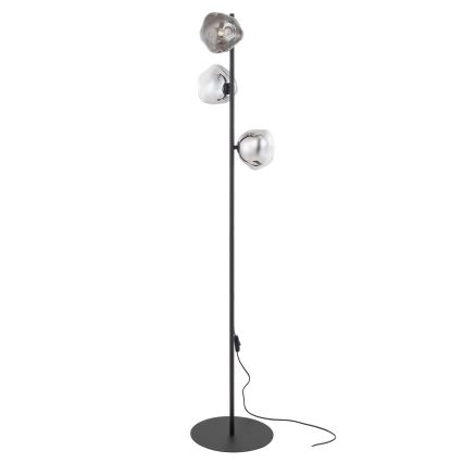 Brilagi - Lampadaire VULCANO 3xG9/8W/230V noir/noir fumé