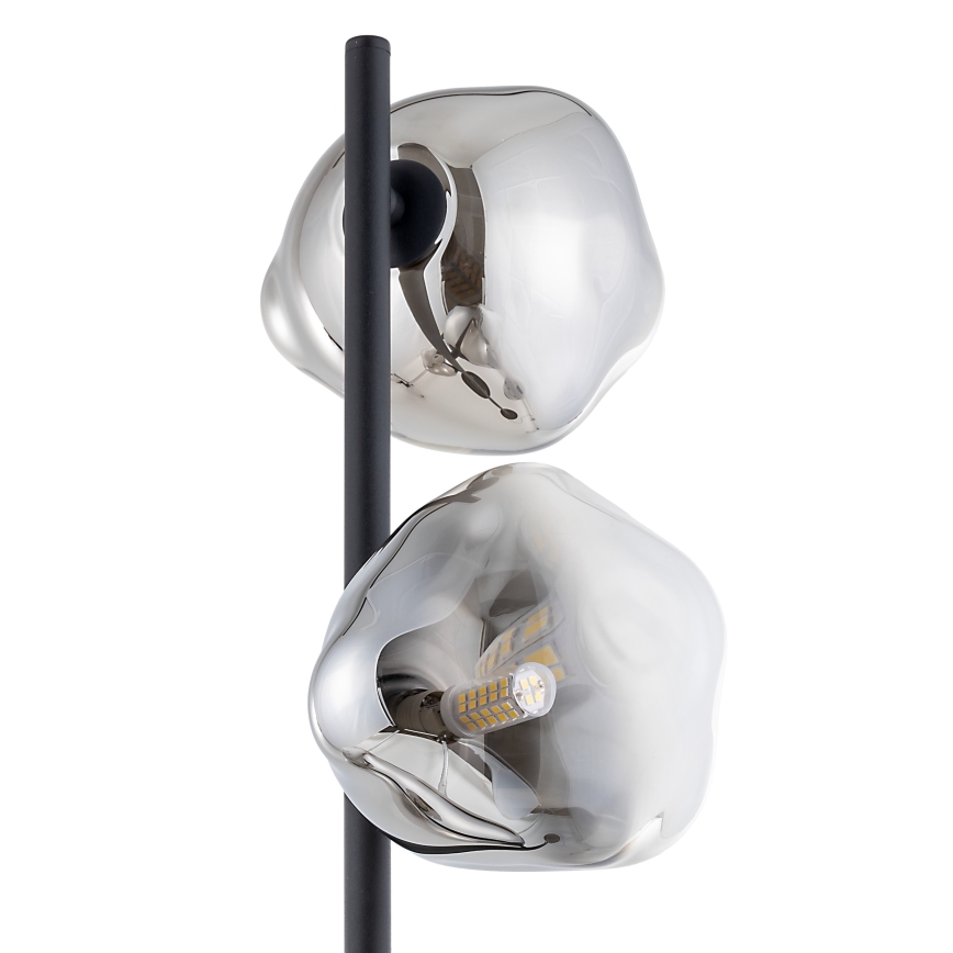 Brilagi - Lampadaire VULCANO 3xG9/8W/230V noir/noir fumé