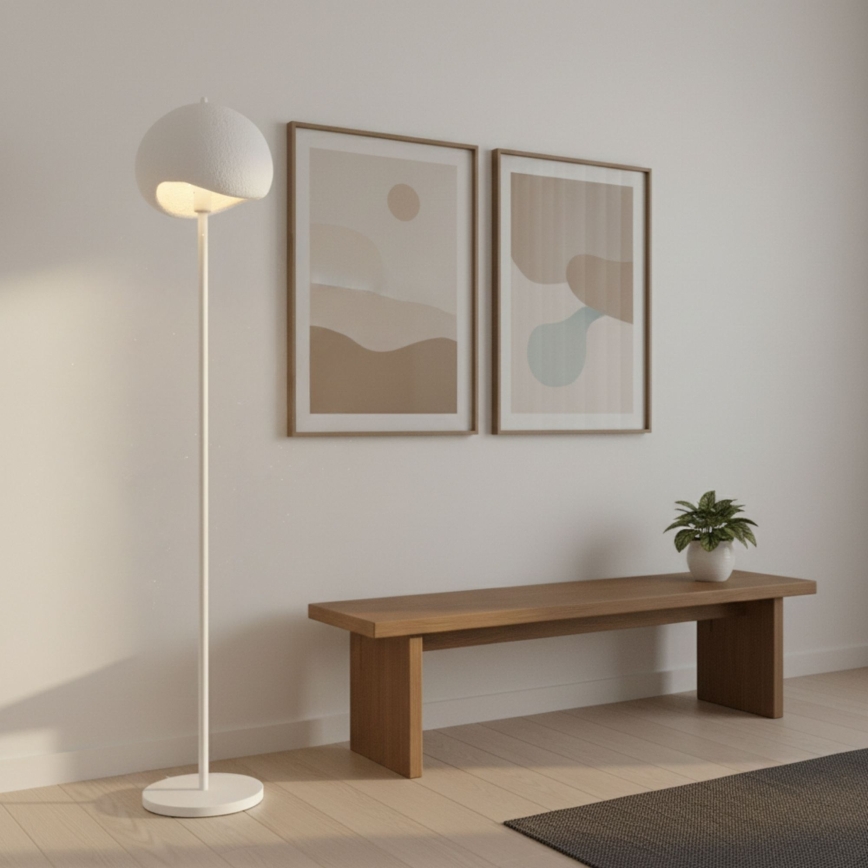 Brilagi - Lampadaire WABI SABI 1xE27/40W/230V blanc