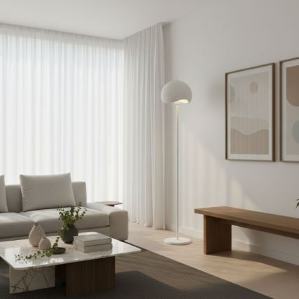 Brilagi - Lampadaire WABI SABI 1xE27/40W/230V blanc