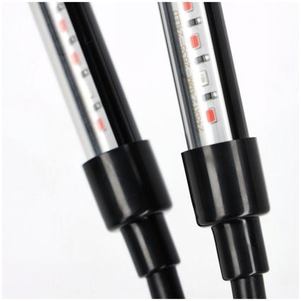 Brilagi - Lampe de table flexible à intensité variable avec pince pour la culture des plantes VITABLOOM 3xLED/10W/230V noir
