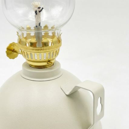 Brilagi - Lampe à pétrole MERLIN blanche