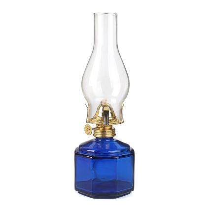 Brilagi - Lampe à pétrole MERLIN bleue