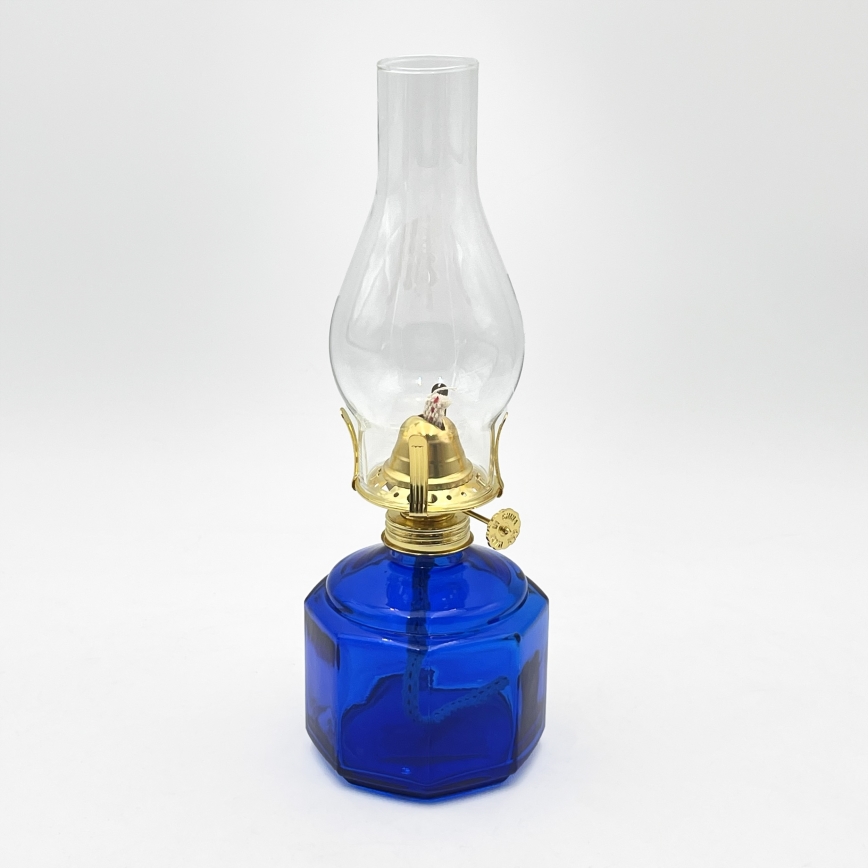 Brilagi - Lampe à pétrole MERLIN bleue