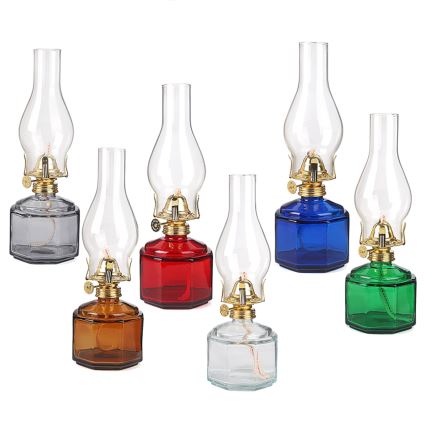 Brilagi - Lampe à pétrole MERLIN bleue
