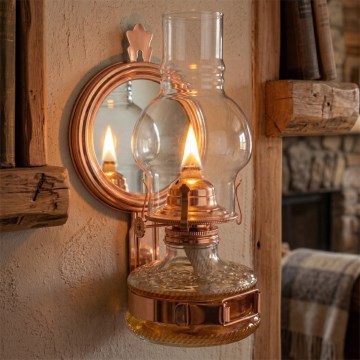 Brilagi - Lampe à pétrole MERLIN bronze patiné