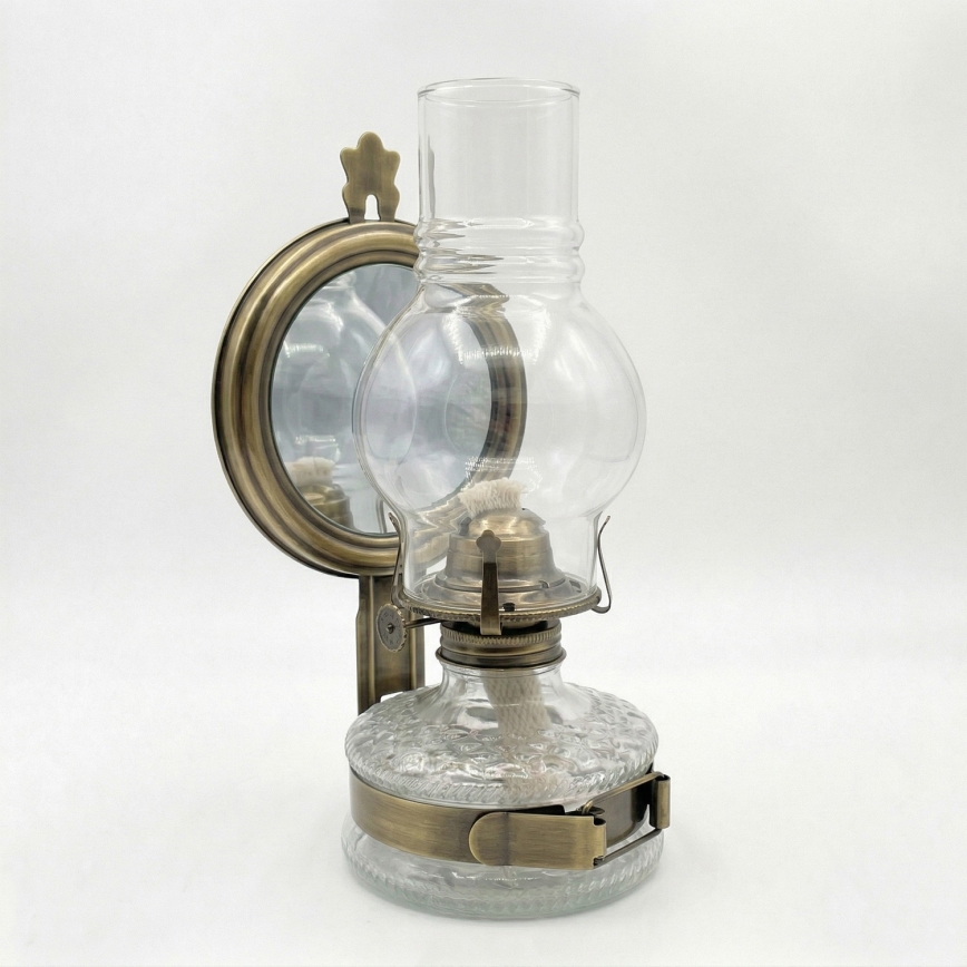 Brilagi - Lampe à pétrole MERLIN dorée/patinée
