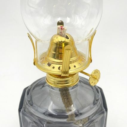 Brilagi - Lampe à pétrole MERLIN fumée/grise