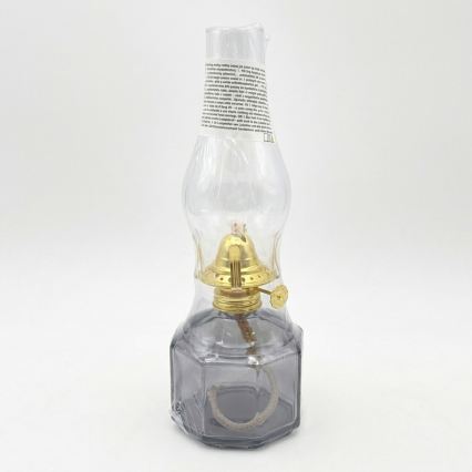 Brilagi - Lampe à pétrole MERLIN fumée/grise