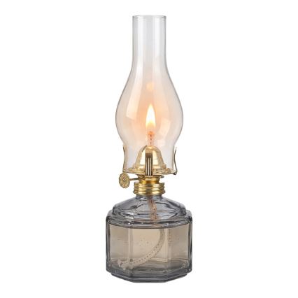 Brilagi - Lampe à pétrole MERLIN fumée/grise