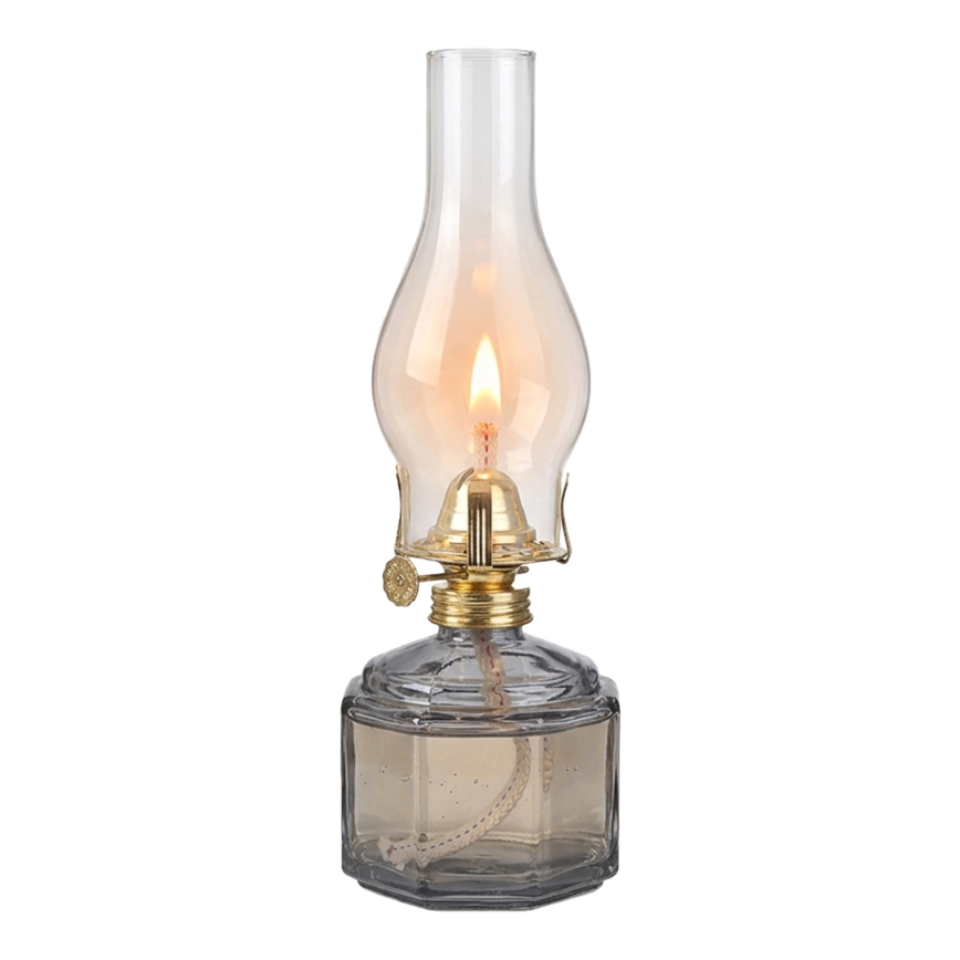 Brilagi - Lampe à pétrole MERLIN fumée/grise