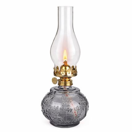 Brilagi - Lampe à pétrole MERLIN fumée/grise
