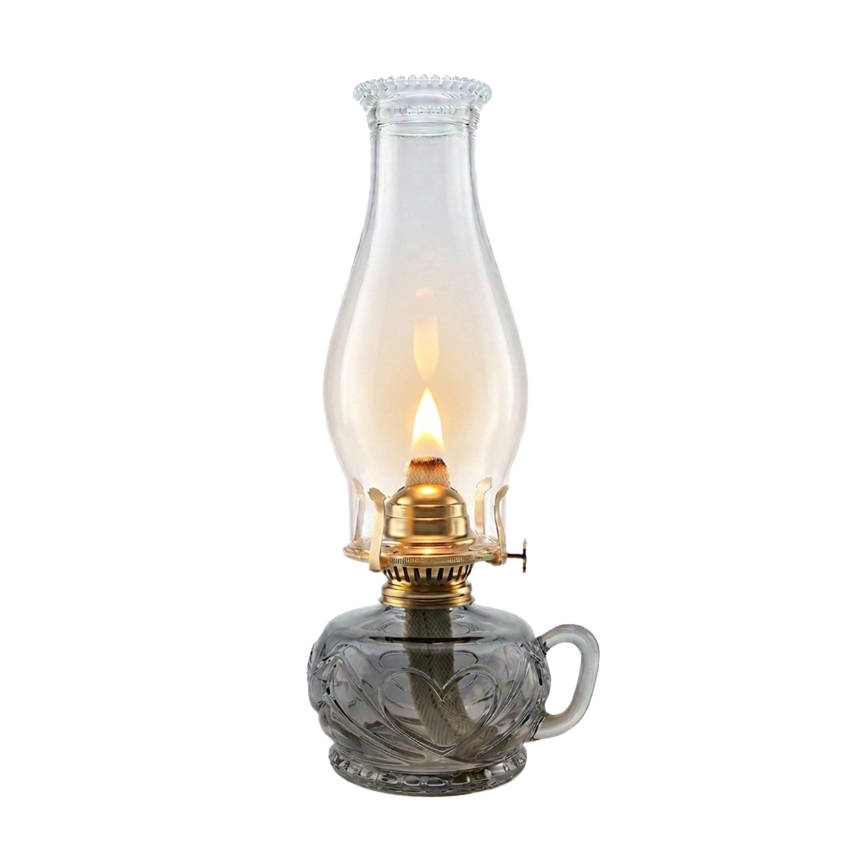 Brilagi - Lampe à pétrole MERLIN fumée/grise