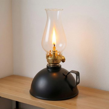 Brilagi - Lampe à pétrole MERLIN noire