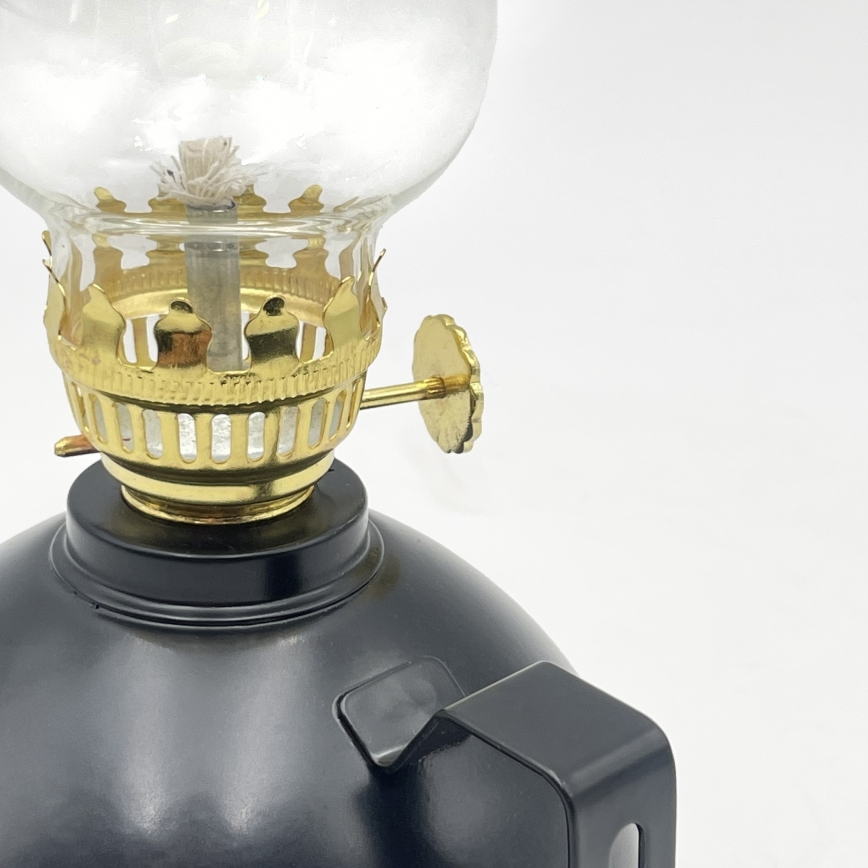 Brilagi - Lampe à pétrole MERLIN noire