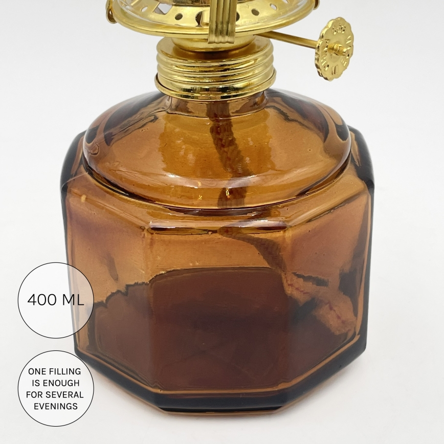 Brilagi - Lampe à pétrole MERLIN orange