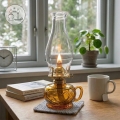 Brilagi - Lampe à pétrole MERLIN orange