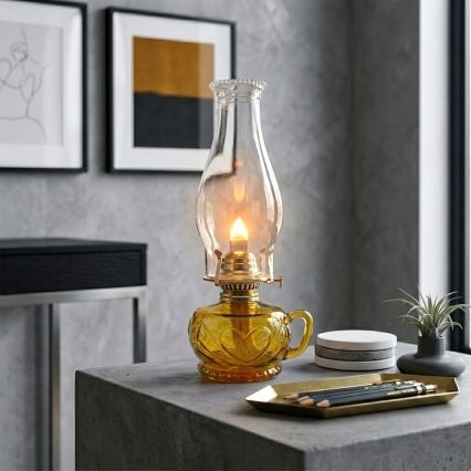Brilagi - Lampe à pétrole MERLIN orange