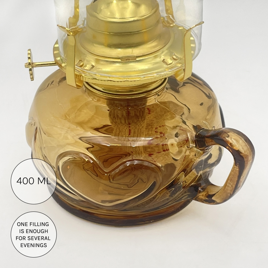 Brilagi - Lampe à pétrole MERLIN orange