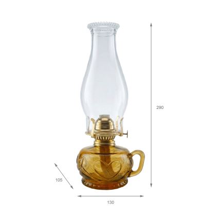 Brilagi - Lampe à pétrole MERLIN orange