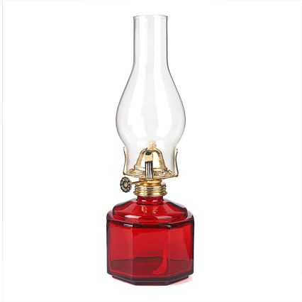 Brilagi - Lampe à pétrole MERLIN rouge