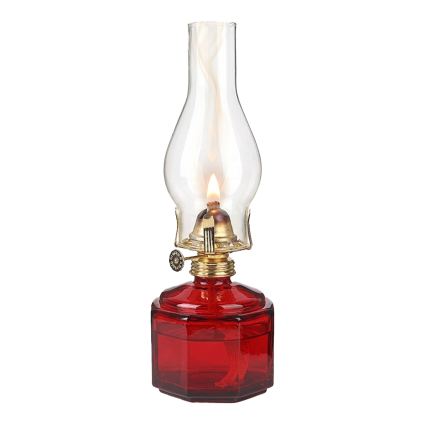 Brilagi - Lampe à pétrole MERLIN rouge