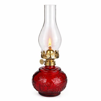 Brilagi - Lampe à pétrole MERLIN rouge