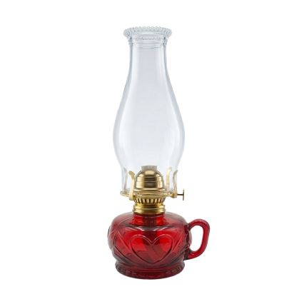 Brilagi - Lampe à pétrole MERLIN rouge