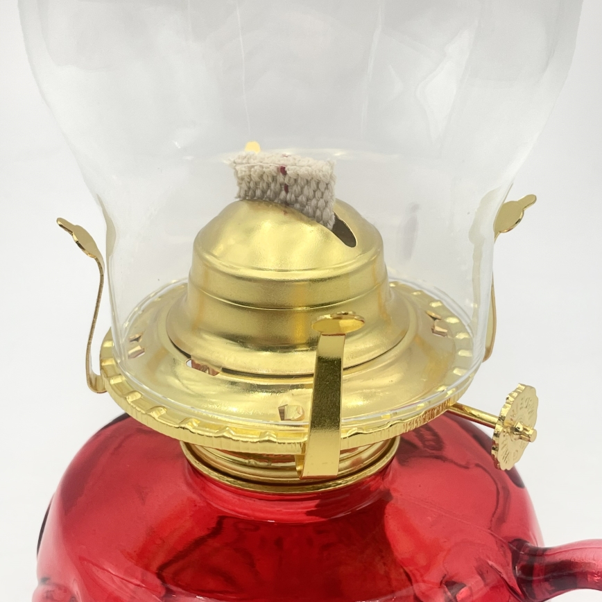 Brilagi - Lampe à pétrole MERLIN rouge