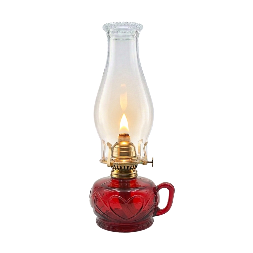 Brilagi - Lampe à pétrole MERLIN rouge