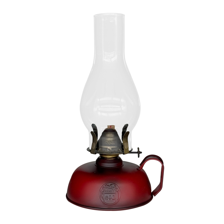 Brilagi - Lampe à pétrole MERLIN rouge