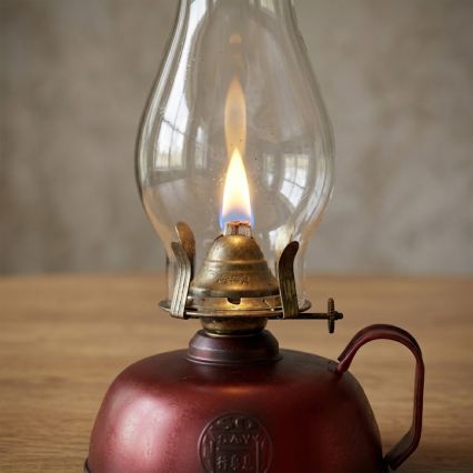 Brilagi - Lampe à pétrole MERLIN rouge