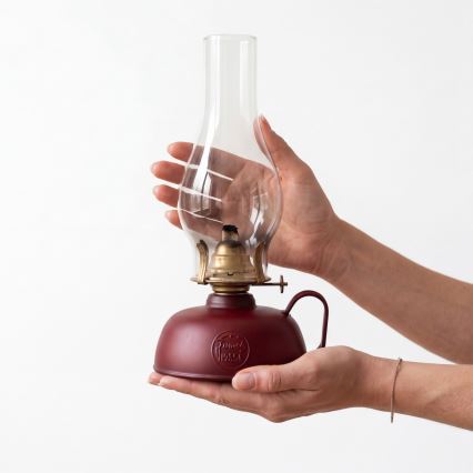 Brilagi - Lampe à pétrole MERLIN rouge