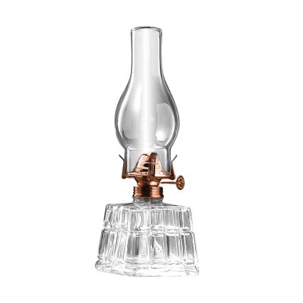 Brilagi - Lampe à pétrole MERLIN transparente/bronze/patinée