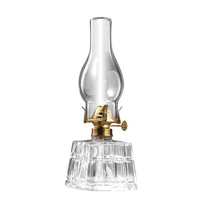 Brilagi - Lampe à pétrole MERLIN transparente/dorée