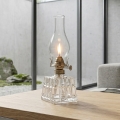 Brilagi - Lampe à pétrole MERLIN transparente/dorée/patinée