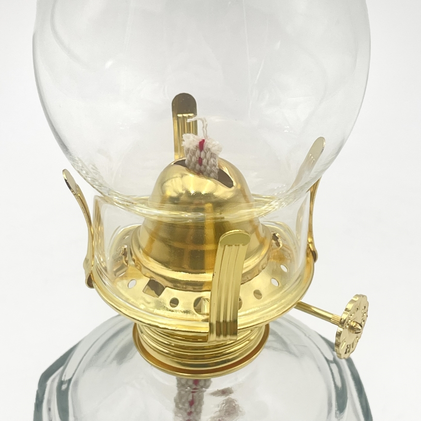 Brilagi - Lampe à pétrole MERLIN transparente